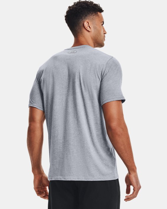 Men's UA Boxed Sportstyle Short Sleeve T-Shirt, Gray, pdpMainDesktop image number 2